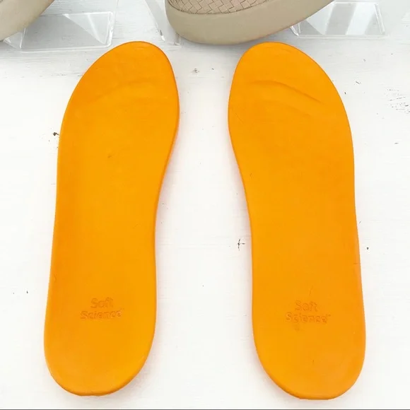 Womens Soft Science The Cruise Loafers Lightweight Woven Leather Laces Boat Tan - Picture 14 of 14